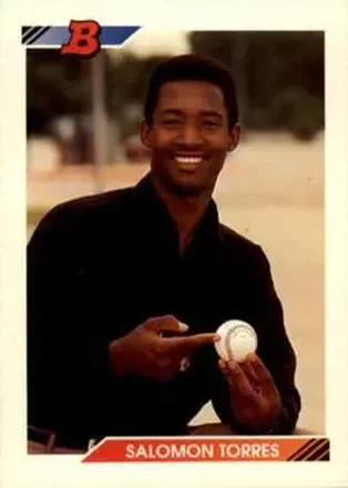 1992 Bowman #4 - Salomon Torres - San Francisco Giants
