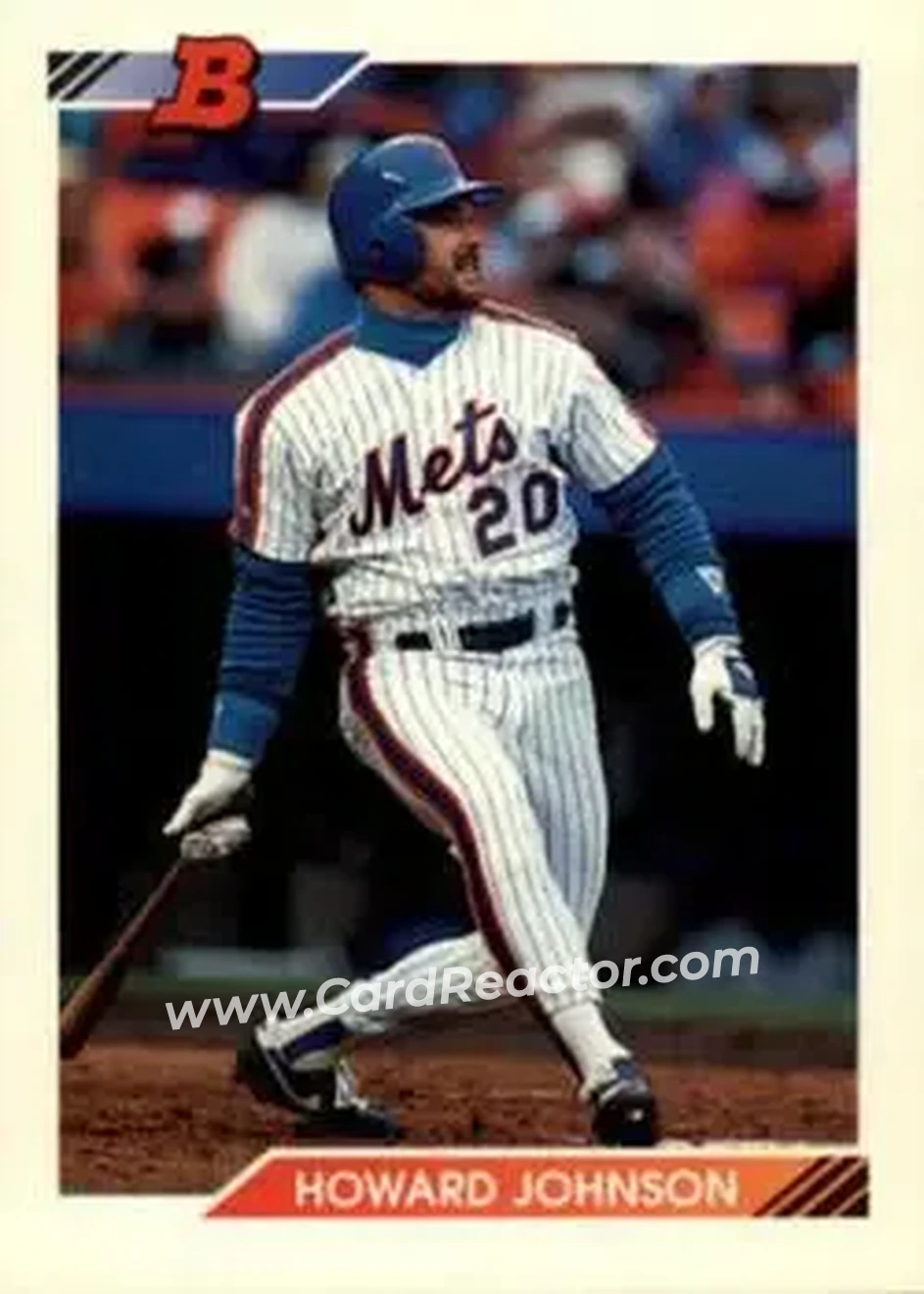 1992 Bowman #10 - Howard Johnson - New York Mets - Front