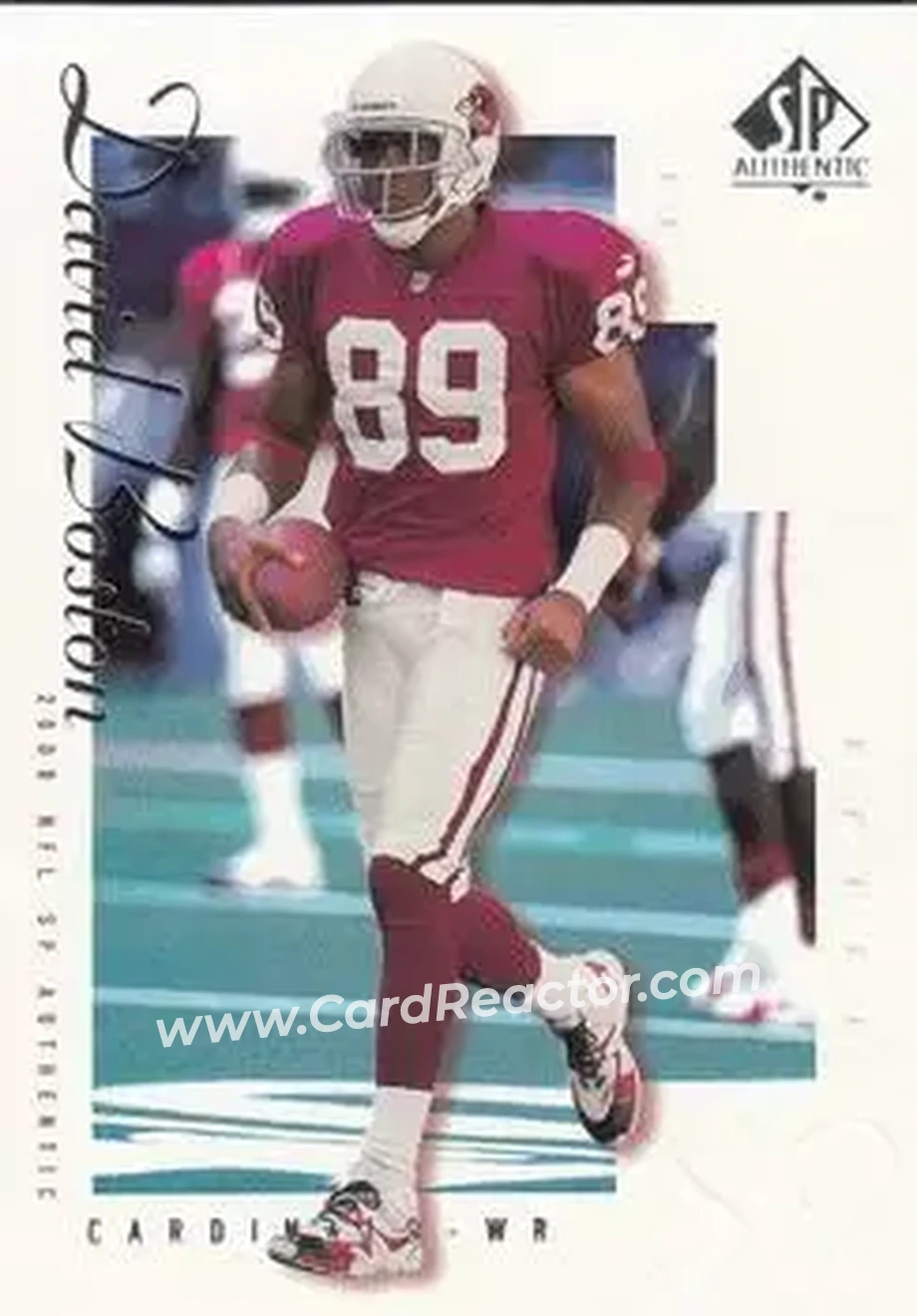 2000 SP Authentic #2 - David Boston - Arizona Cardinals - Front 2000 SP Authentic #2 - David Boston - Arizona Cardinals - Front