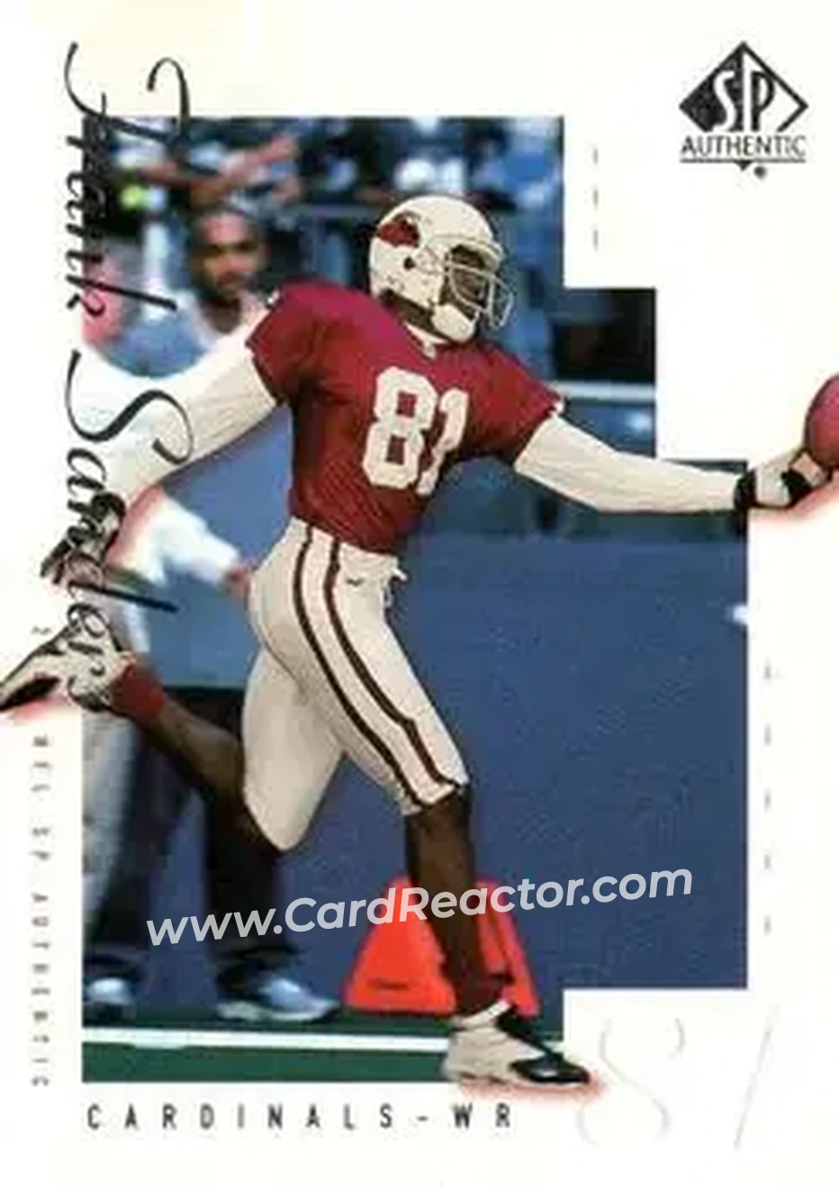 2000 SP Authentic #3 - Frank Sanders - Arizona Cardinals - Front 2000 SP Authentic #3 - Frank Sanders - Arizona Cardinals - Front