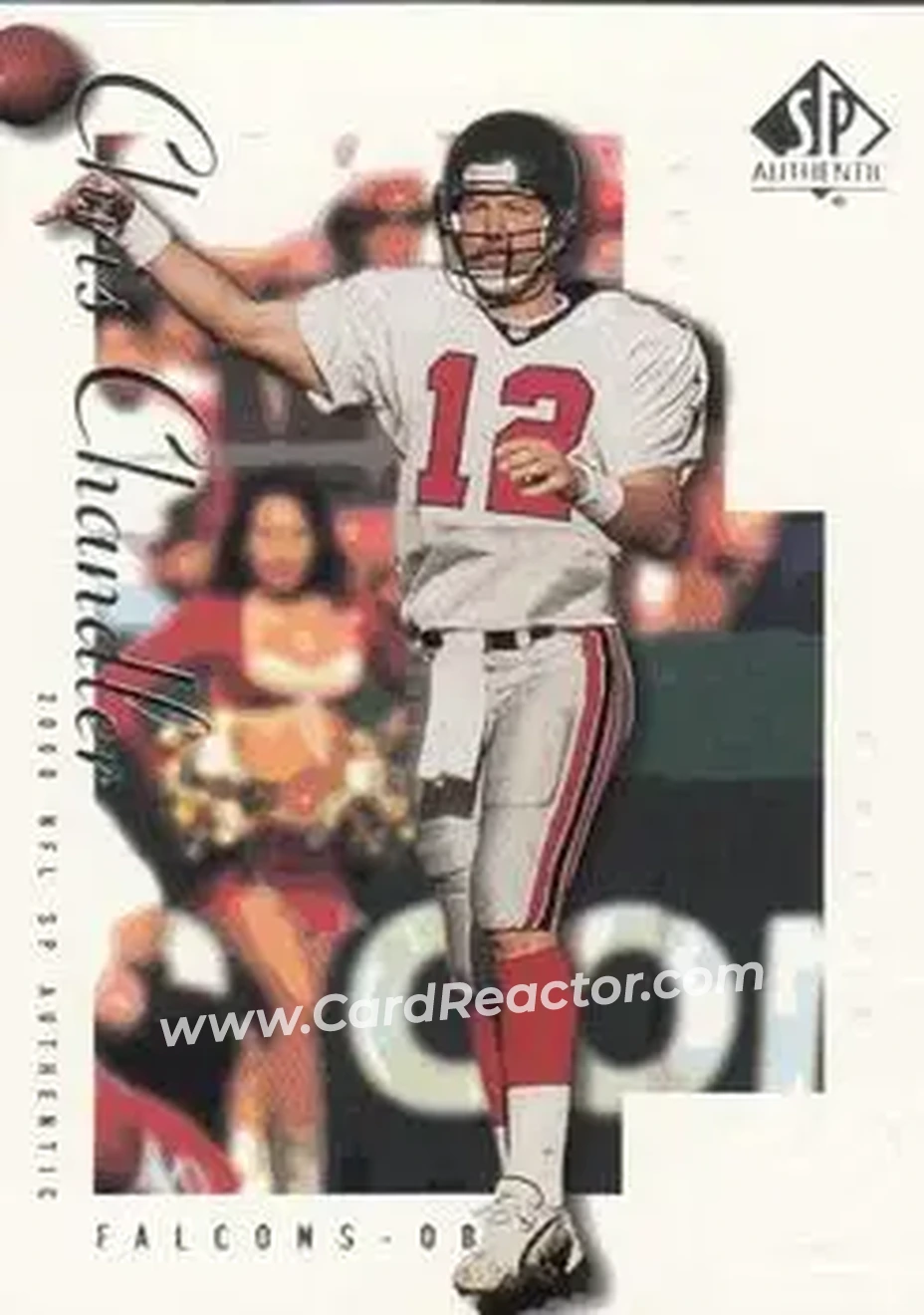 2000 SP Authentic #4 - Chris Chandler - Atlanta Falcons - Front 2000 SP Authentic #4 - Chris Chandler - Atlanta Falcons - Front