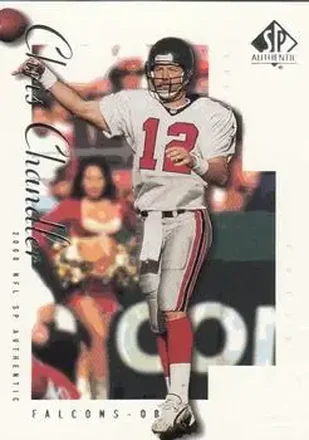 2000 SP Authentic #4 - Chris Chandler - Atlanta Falcons