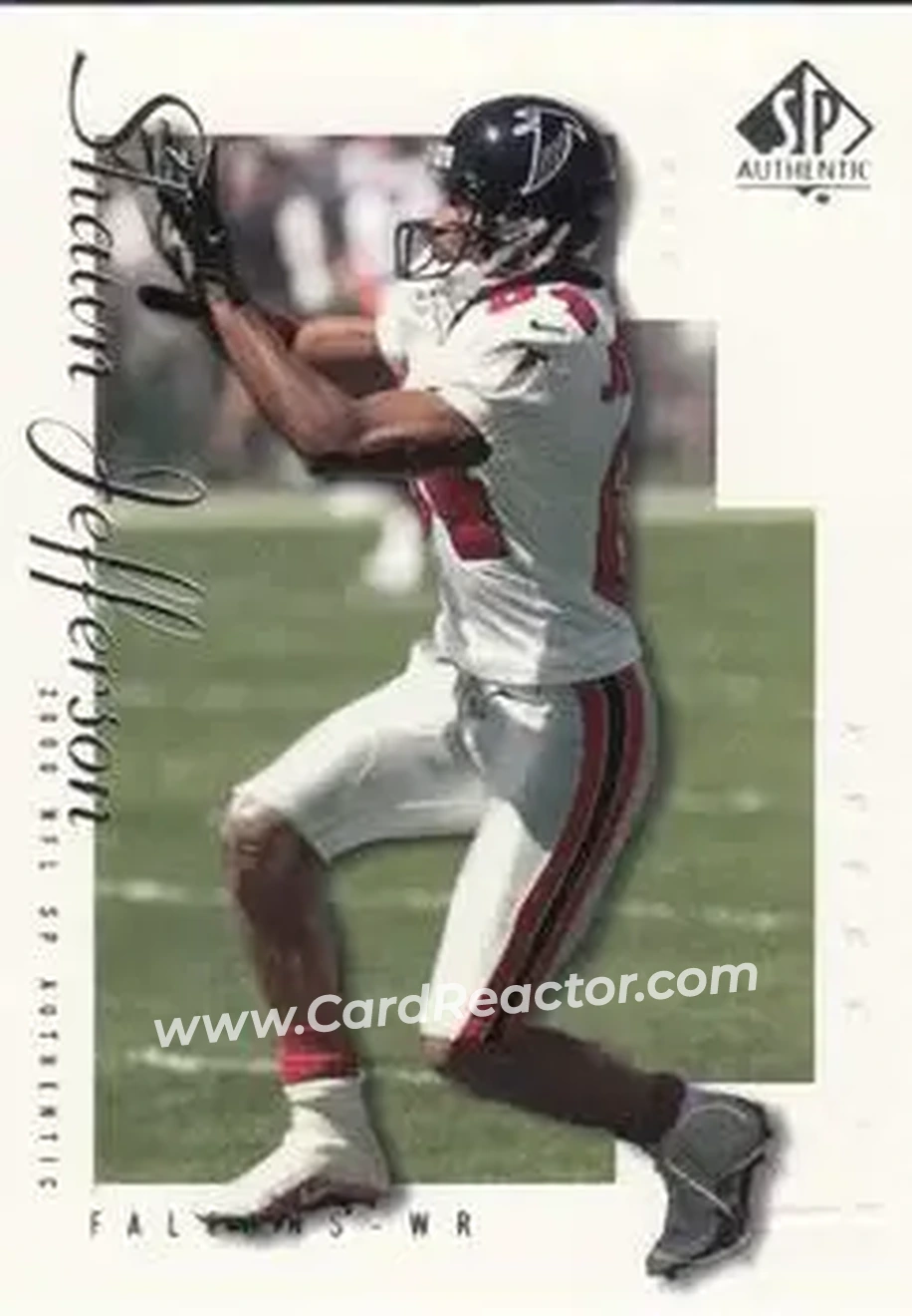 2000 SP Authentic #6 - Shawn Jefferson - Atlanta Falcons - Front 2000 SP Authentic #6 - Shawn Jefferson - Atlanta Falcons - Front