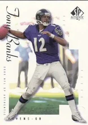 2000 SP Authentic #7 - Tony Banks - Baltimore Ravens