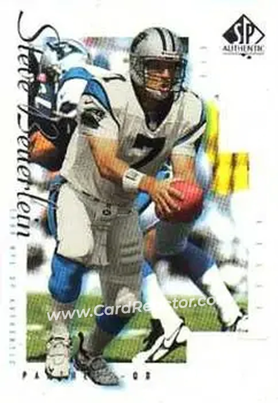 2000 SP Authentic #12 - Steve Beuerlein - Carolina Panthers - Front 2000 SP Authentic #12 - Steve Beuerlein - Carolina Panthers - Front