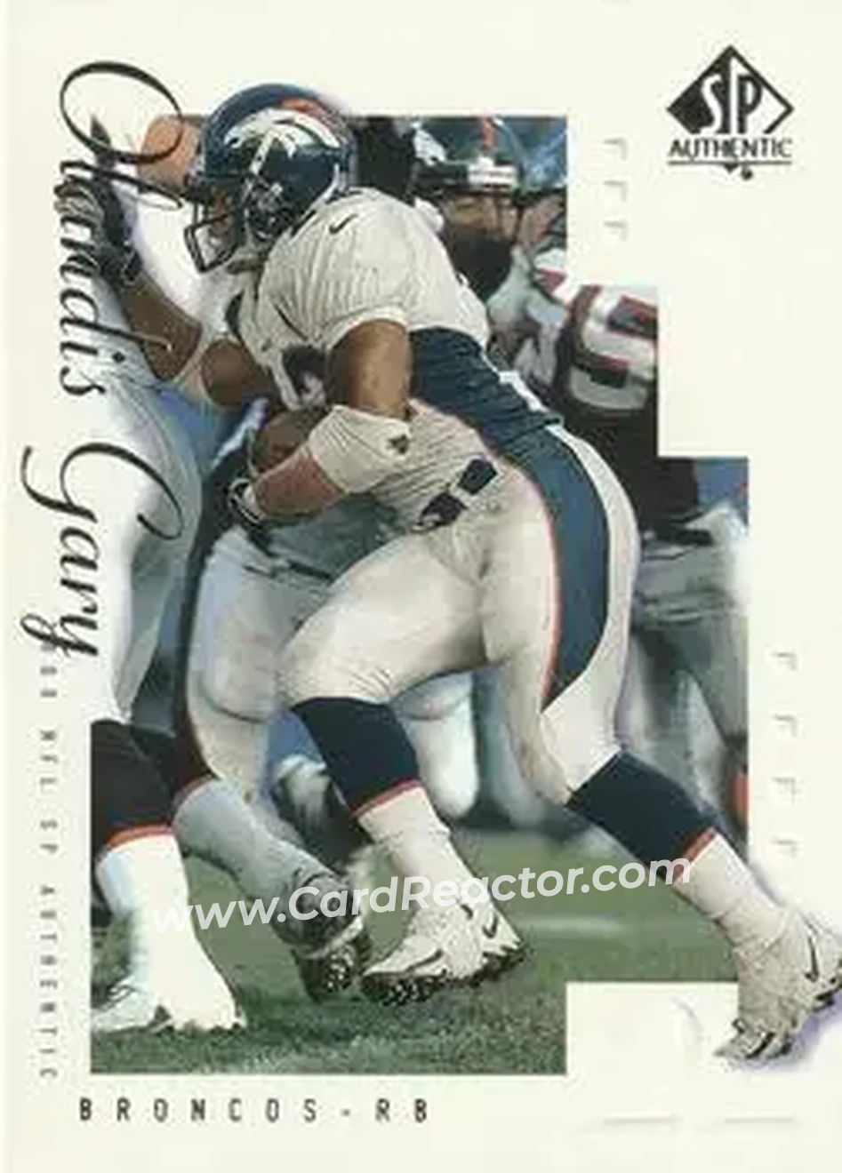 2000 SP Authentic #26 - Olandis Gary - Denver Broncos - Front