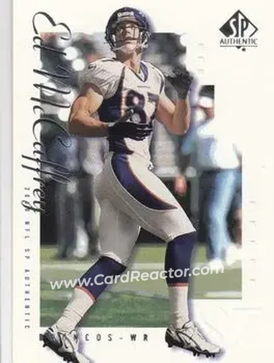 2000 SP Authentic #27 - Ed McCaffrey - Denver Broncos - Front