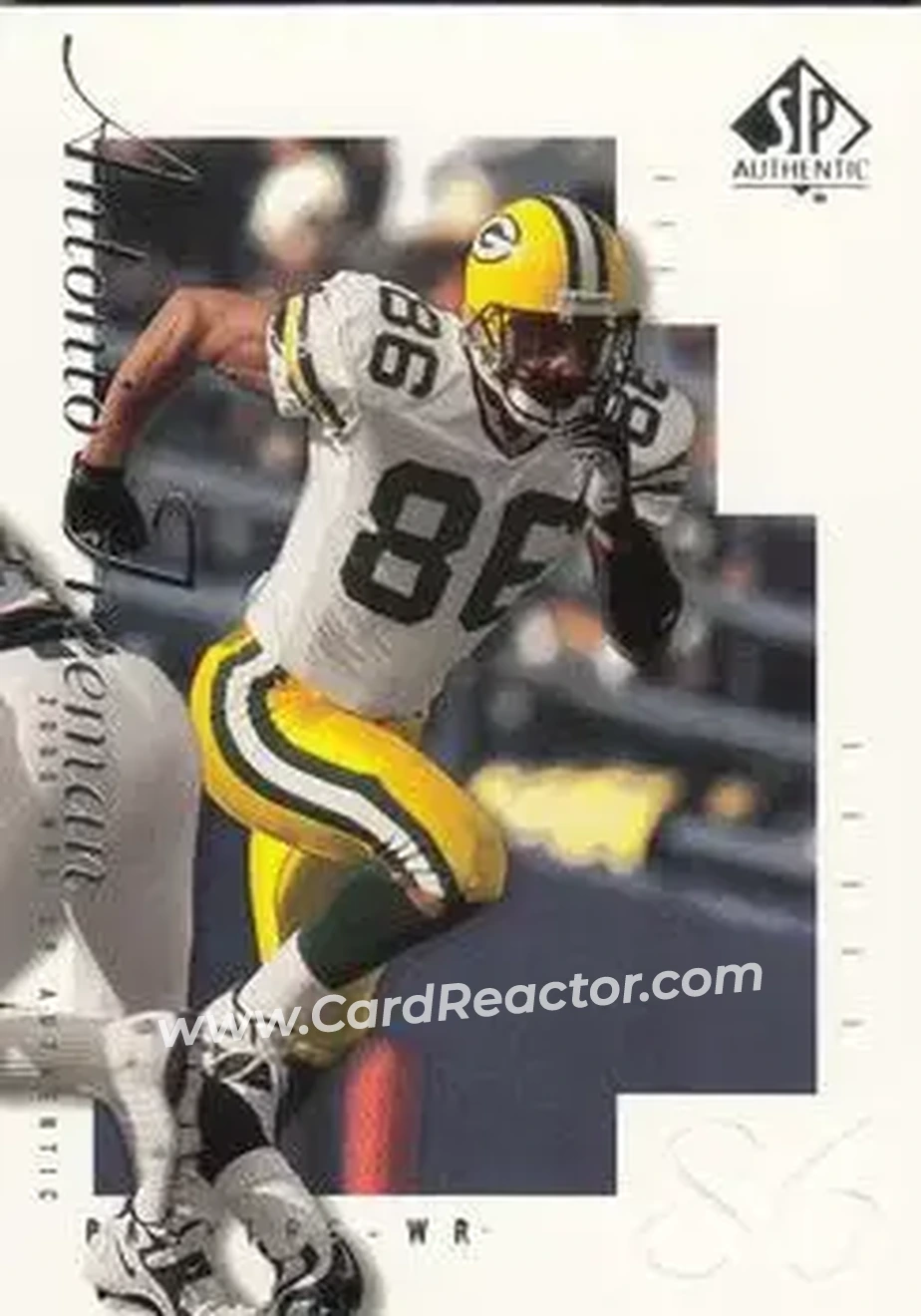 2000 SP Authentic #33 - Antonio Freeman - Green Bay Packers - Front