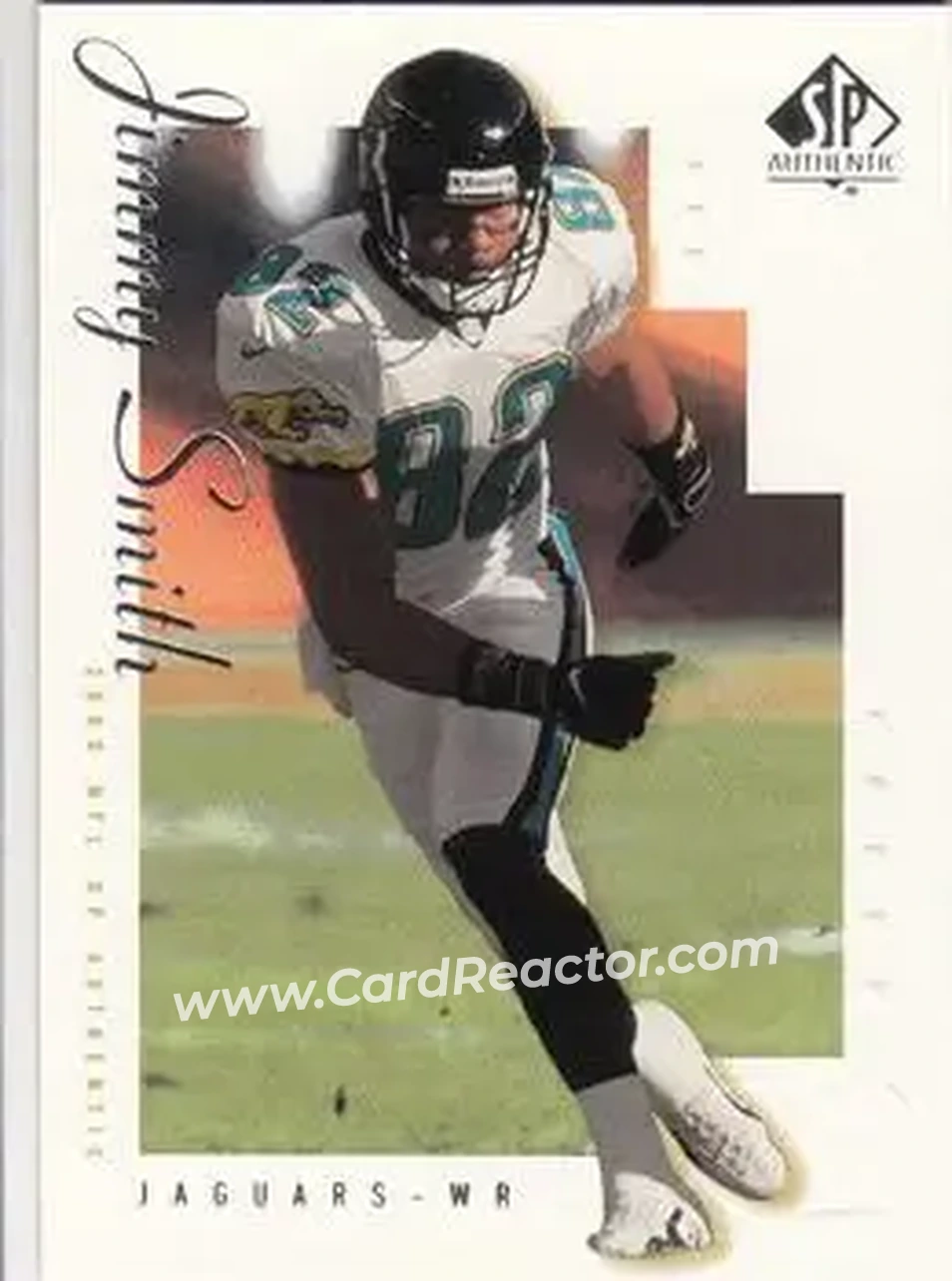 2000 SP Authentic #40 - Jimmy Smith - Jacksonville Jaguars - Front 2000 SP Authentic #40 - Jimmy Smith - Jacksonville Jaguars - Front