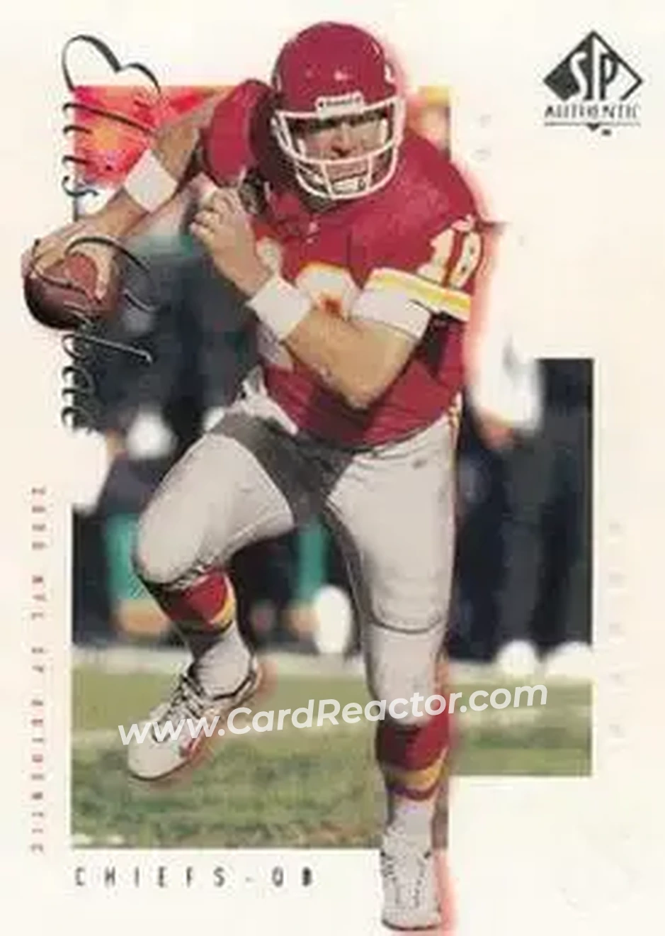 2000 SP Authentic #41 - Elvis Grbac - Kansas City Chiefs - Front