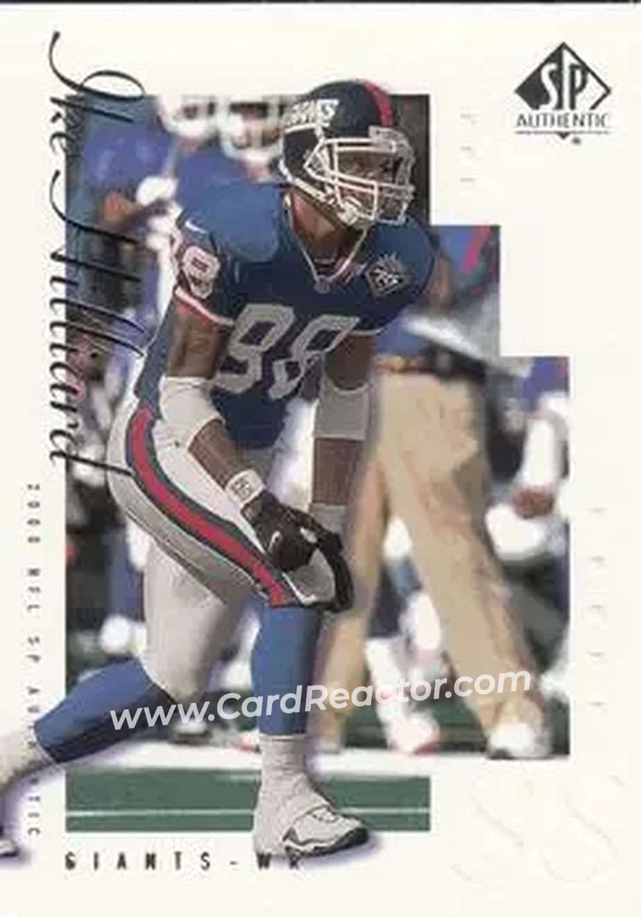 2000 SP Authentic #56 - Ike Hilliard - New York Giants - Front