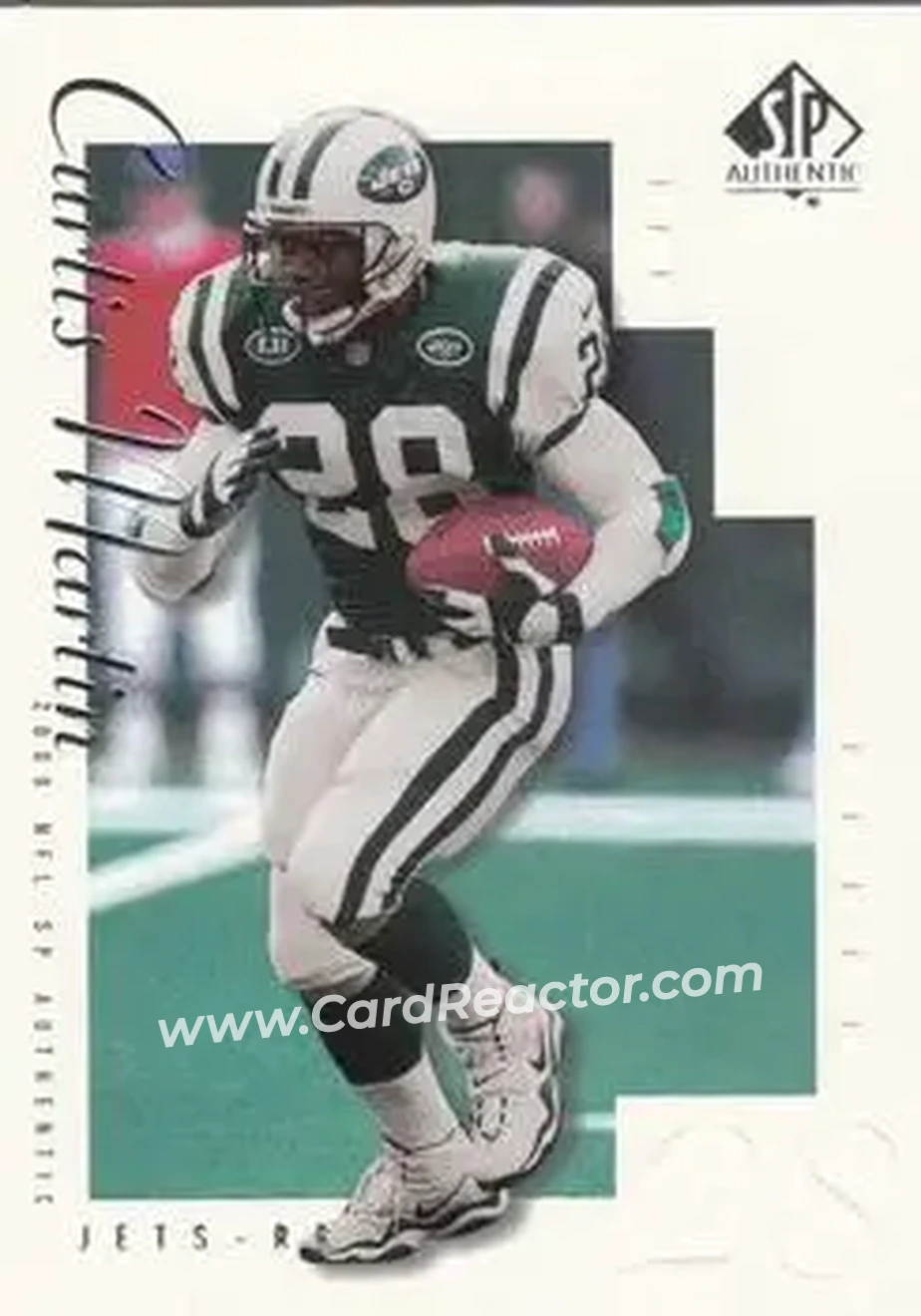2000 SP Authentic #58 - Curtis Martin - New York Jets - Front 2000 SP Authentic #58 - Curtis Martin - New York Jets - Front