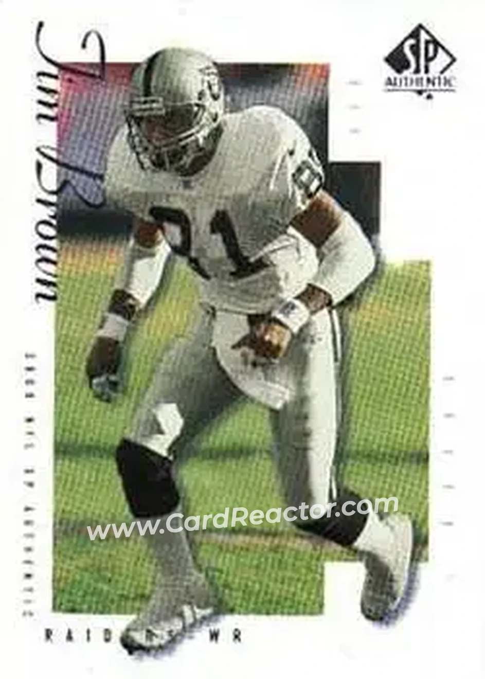 2000 SP Authentic #60 - Tim Brown - Oakland Raiders - Front