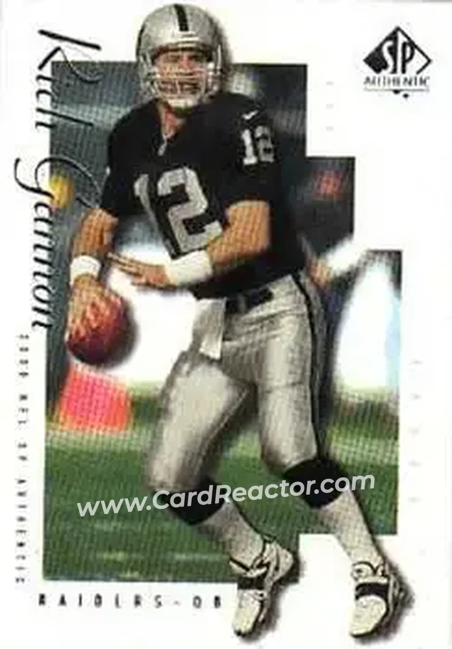 2000 SP Authentic #61 - Rich Gannon - Oakland Raiders - Front 2000 SP Authentic #61 - Rich Gannon - Oakland Raiders - Front