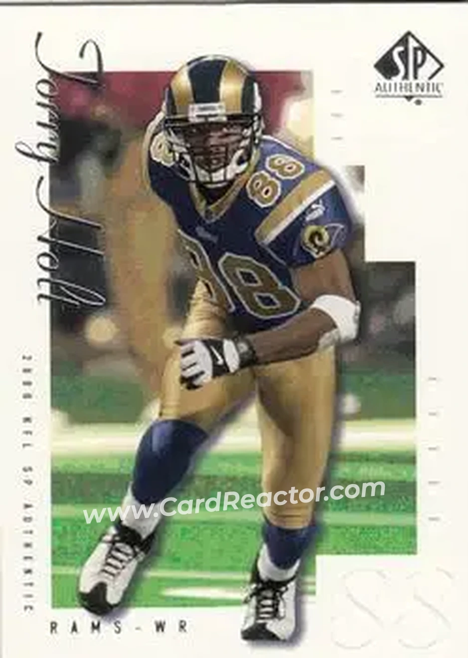 2000 SP Authentic #71 - Torry Holt - St. Louis Rams - Front
