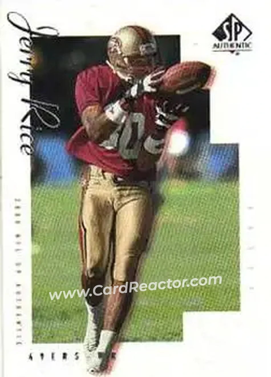 2000 SP Authentic #75 - Jerry Rice - San Francisco 49ers - Front 2000 SP Authentic #75 - Jerry Rice - San Francisco 49ers - Front