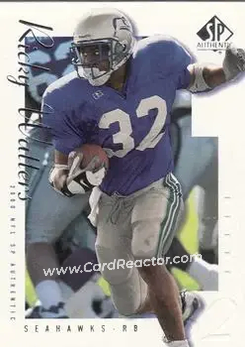 2000 SP Authentic #78 - Ricky Watters - Seattle Seahawks - Front 2000 SP Authentic #78 - Ricky Watters - Seattle Seahawks - Front