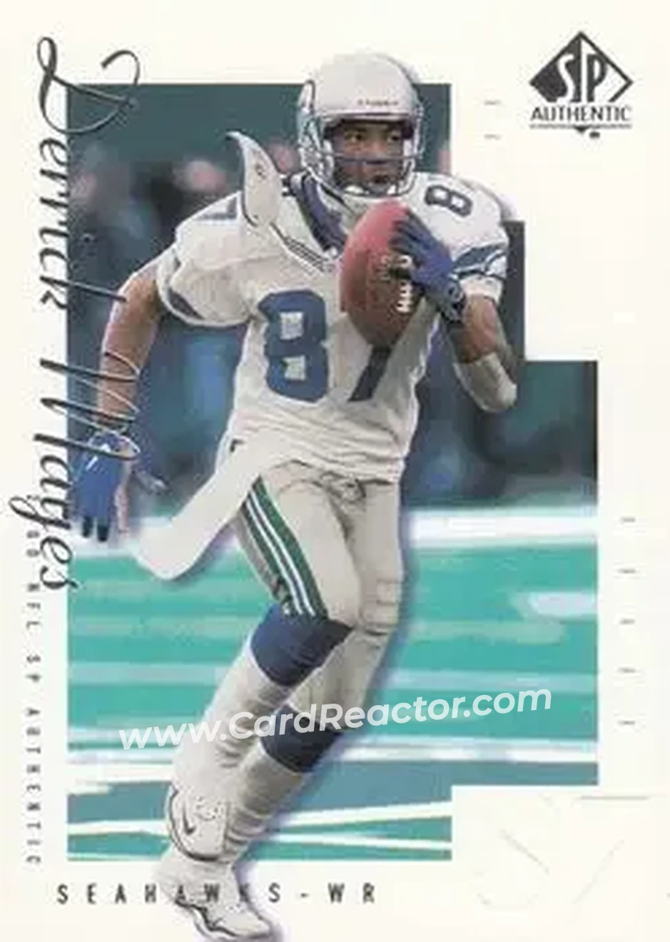 2000 SP Authentic #80 - Derrick Mayes - Seattle Seahawks - Front