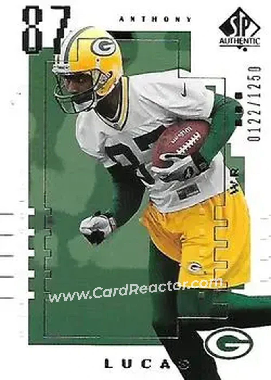 2000 SP Authentic #91 - Anthony Lucas - Green Bay Packers
