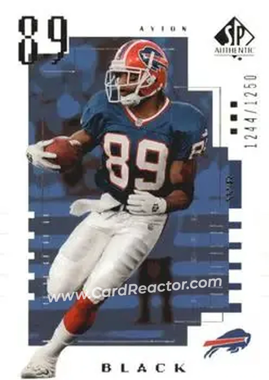 2000 SP Authentic #92 - Avion Black - Buffalo Bills - Front