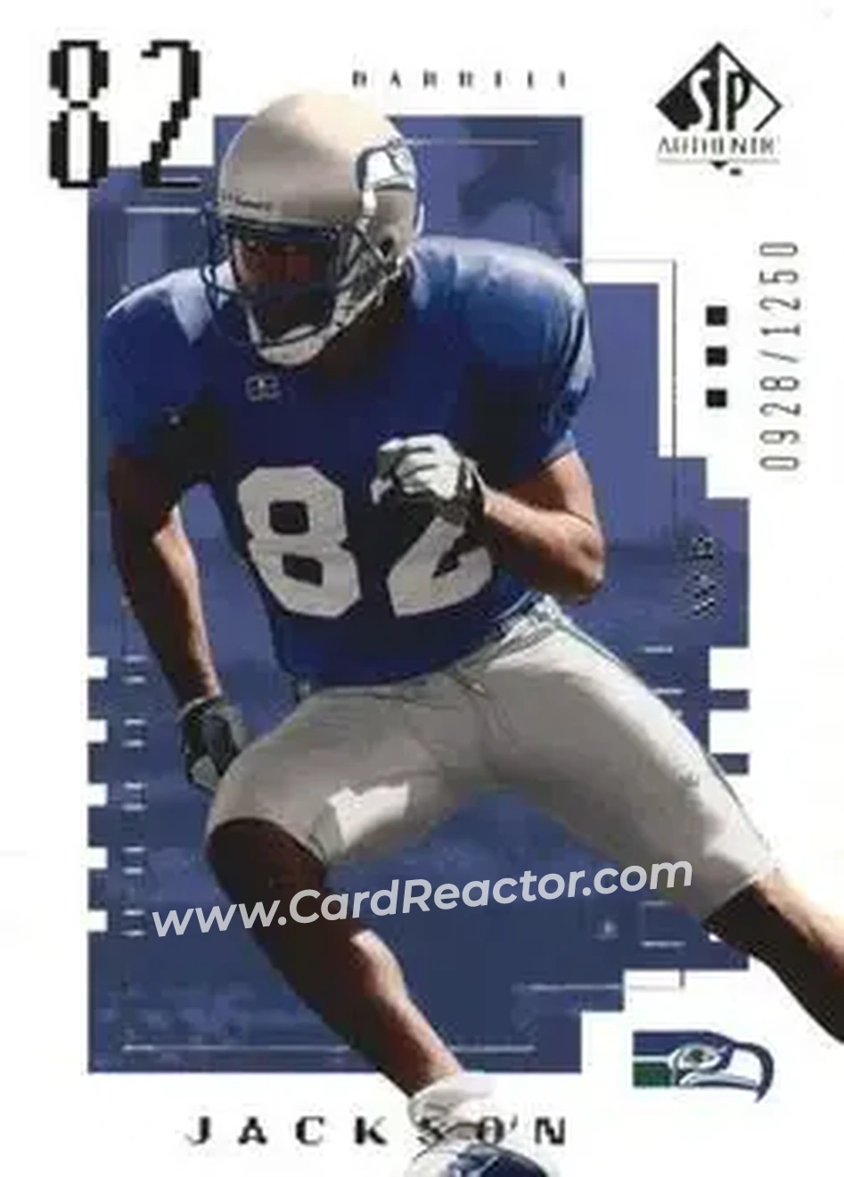 2000 SP Authentic #94 - Darrell Jackson - Seattle Seahawks - Front 2000 SP Authentic #94 - Darrell Jackson - Seattle Seahawks - Front