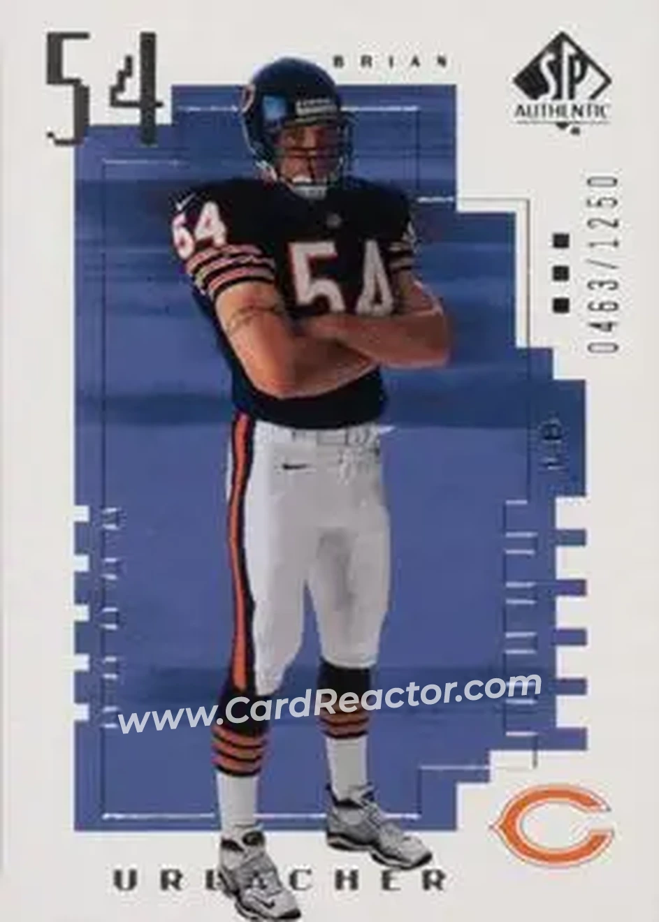 2000 SP Authentic #122 - Brian Urlacher - Chicago Bears - Front
