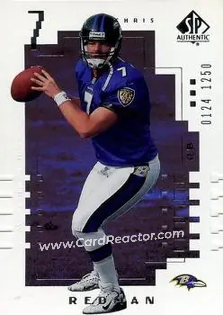 2000 SP Authentic #125 - Chris Redman - Baltimore Ravens - Front