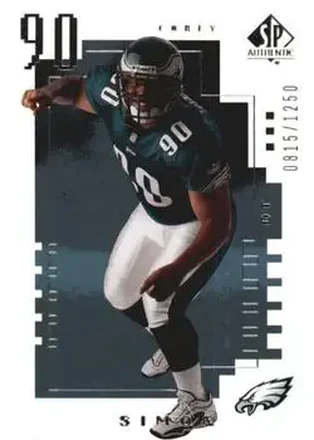 2000 SP Authentic #126 Corey Simon