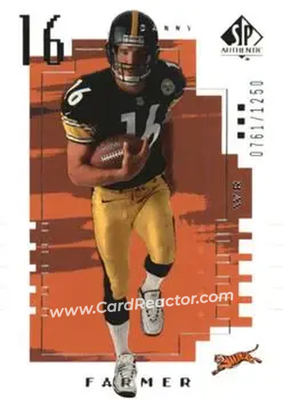 2000 SP Authentic #128 - Danny Farmer - Pittsburgh Steelers - Front