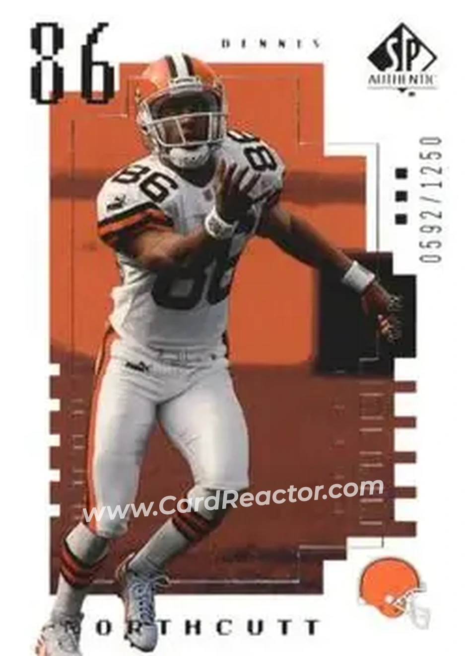 2000 SP Authentic #129 - Dennis Northcutt - Cleveland Browns - Front
