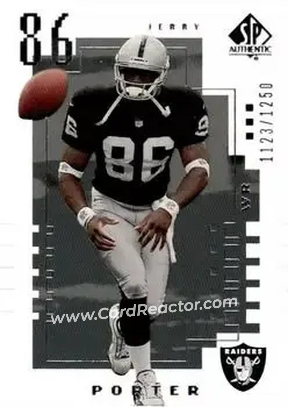 2000 SP Authentic #133 - Jerry Porter - Oakland Raiders - Front 2000 SP Authentic #133 - Jerry Porter - Oakland Raiders - Front
