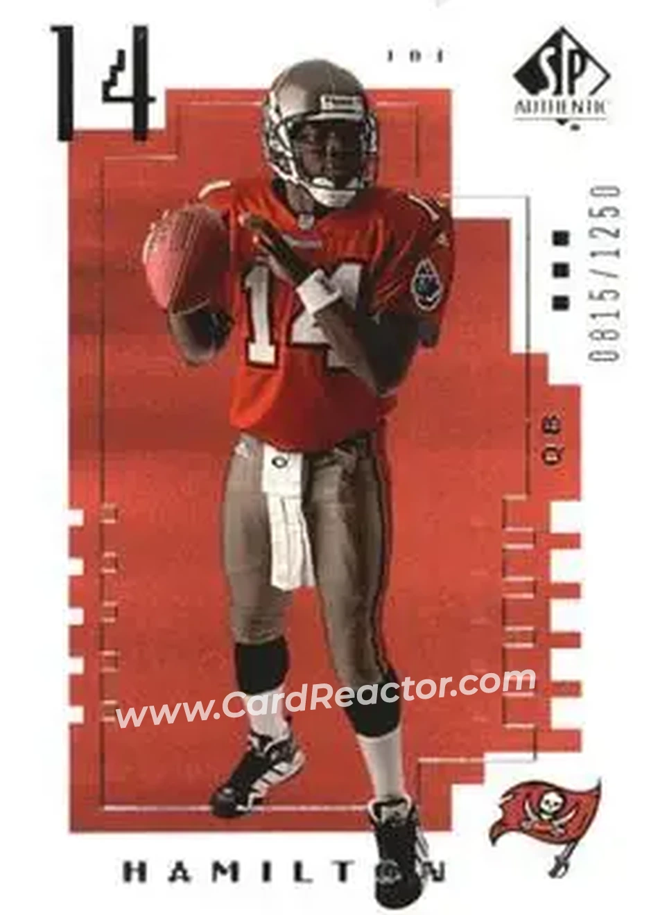 2000 SP Authentic #134 - Joe Hamilton - Tampa Bay Buccaneers - Front