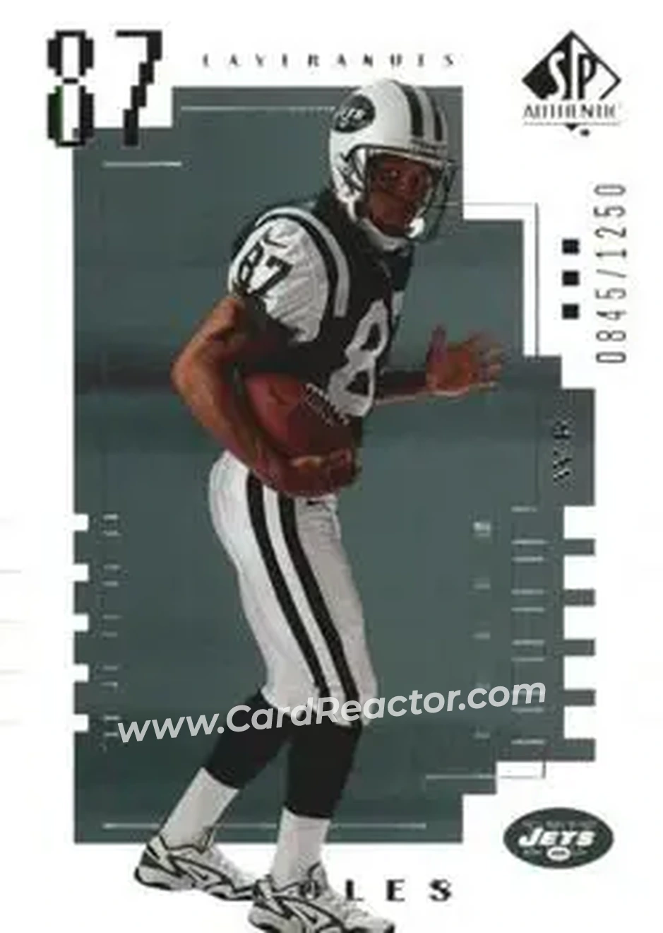 2000 SP Authentic #135 - Laveranues Coles - New York Jets - Front