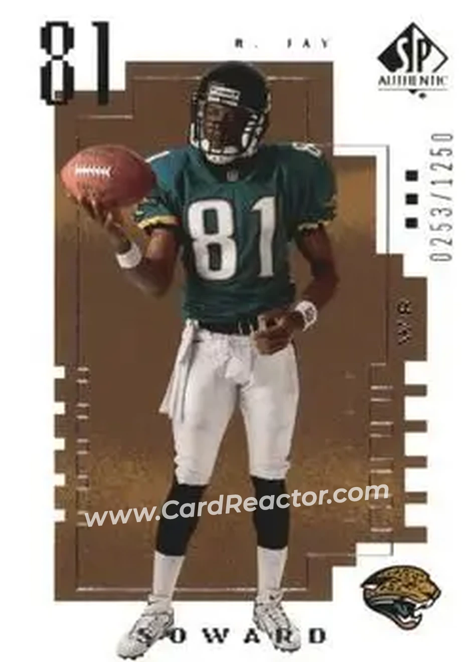 2000 SP Authentic #136 - R.Jay Soward - Jacksonville Jaguars - Front