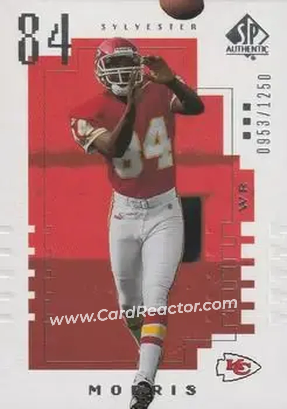 2000 SP Authentic #141 - Sylvester Morris - Kansas City Chiefs - Front