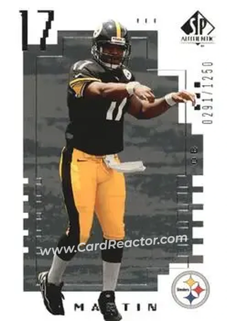 2000 SP Authentic #142 - Tee Martin - Pittsburgh Steelers - Front