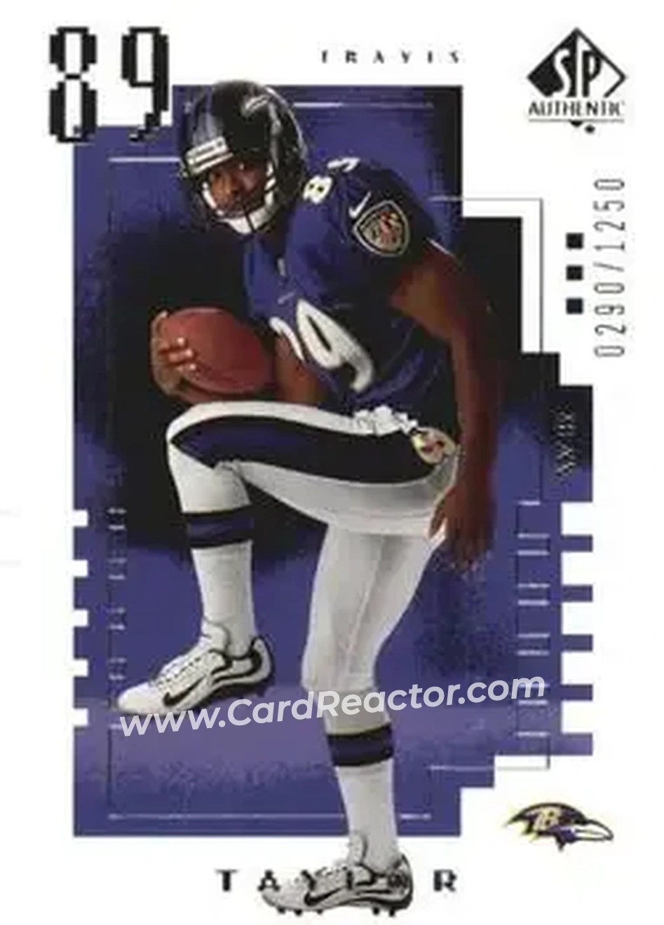 2000 SP Authentic #146 - Travis Taylor - Baltimore Ravens - Front