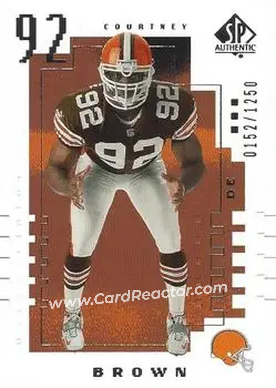 2000 SP Authentic #148 - Courtney Brown - Cleveland Browns - Front
