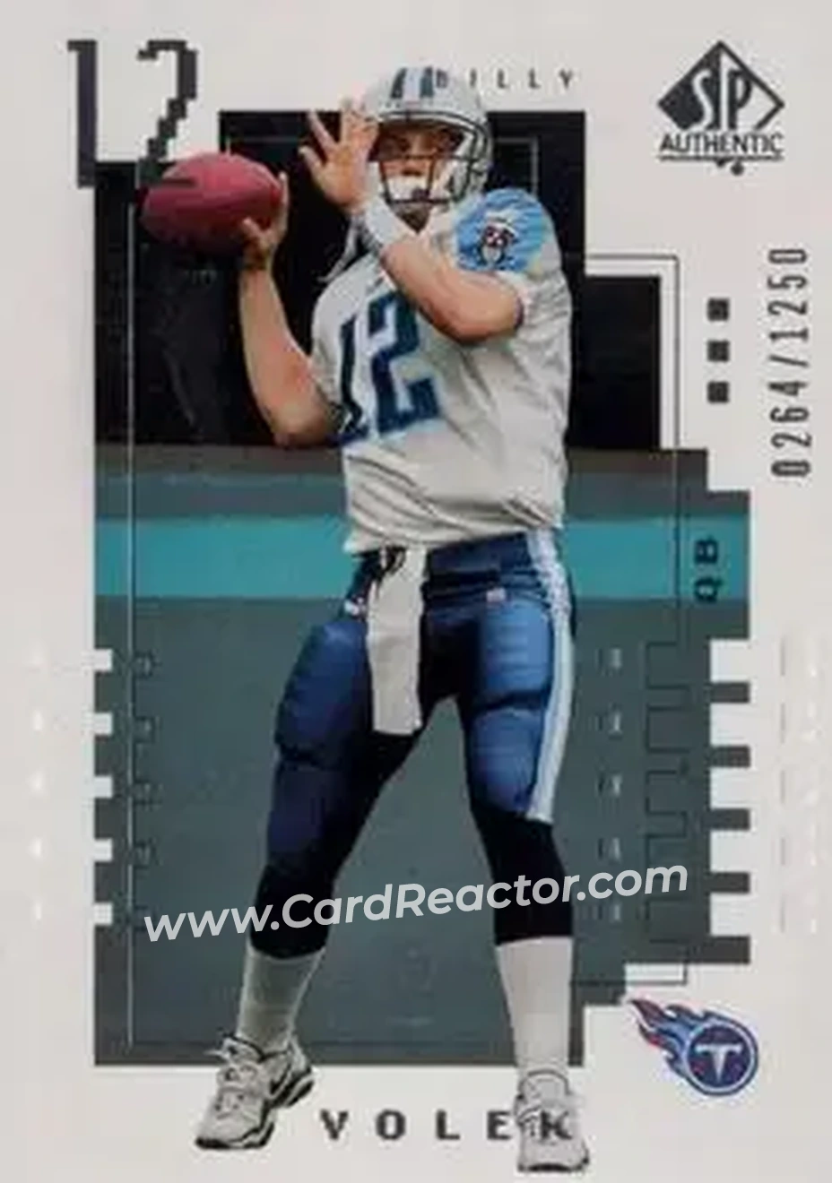 2000 SP Authentic #151 - Billy Volek - Tennessee Titans - Front