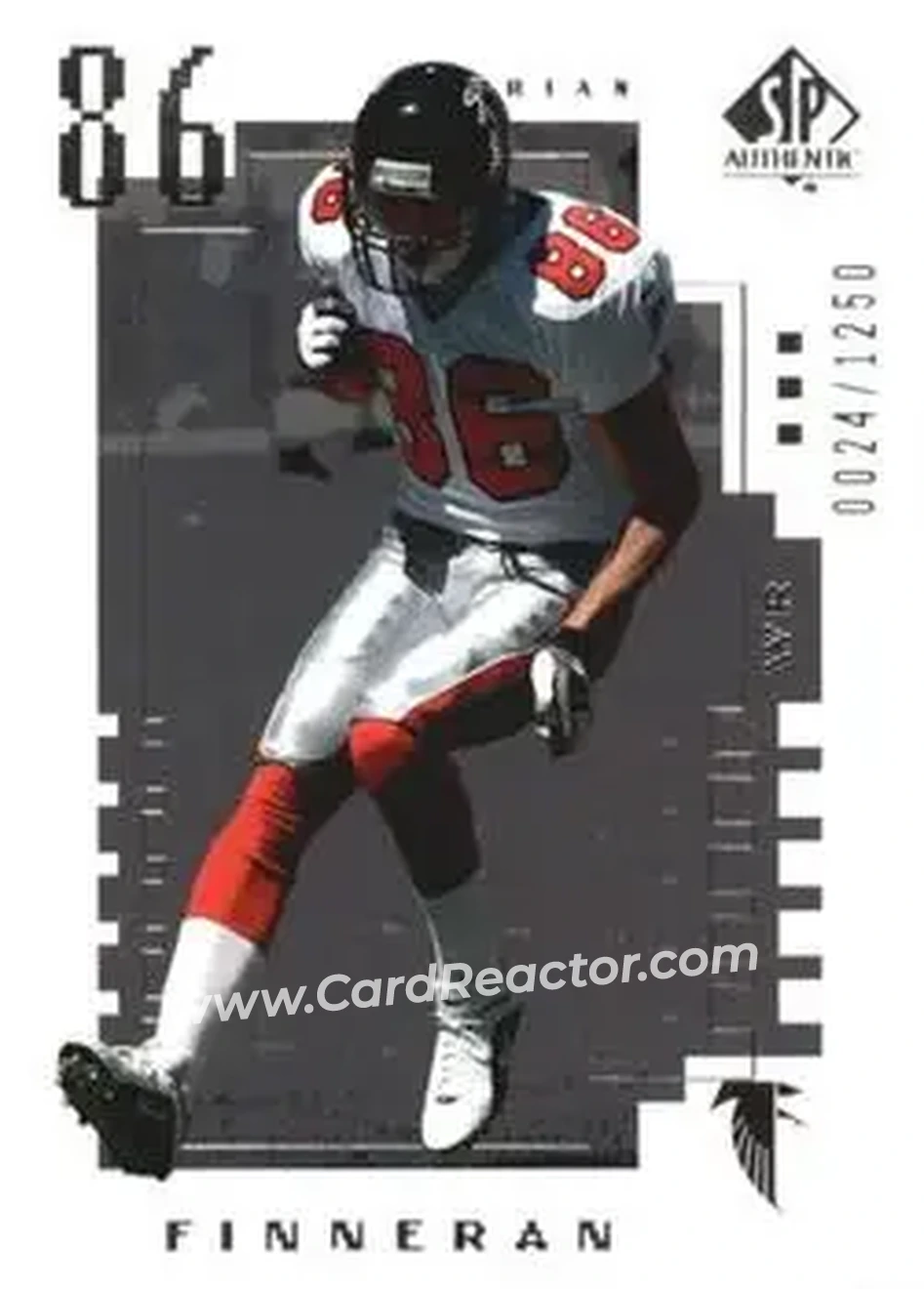 2000 SP Authentic #154 - Brian Finneran - Atlanta Falcons - Front