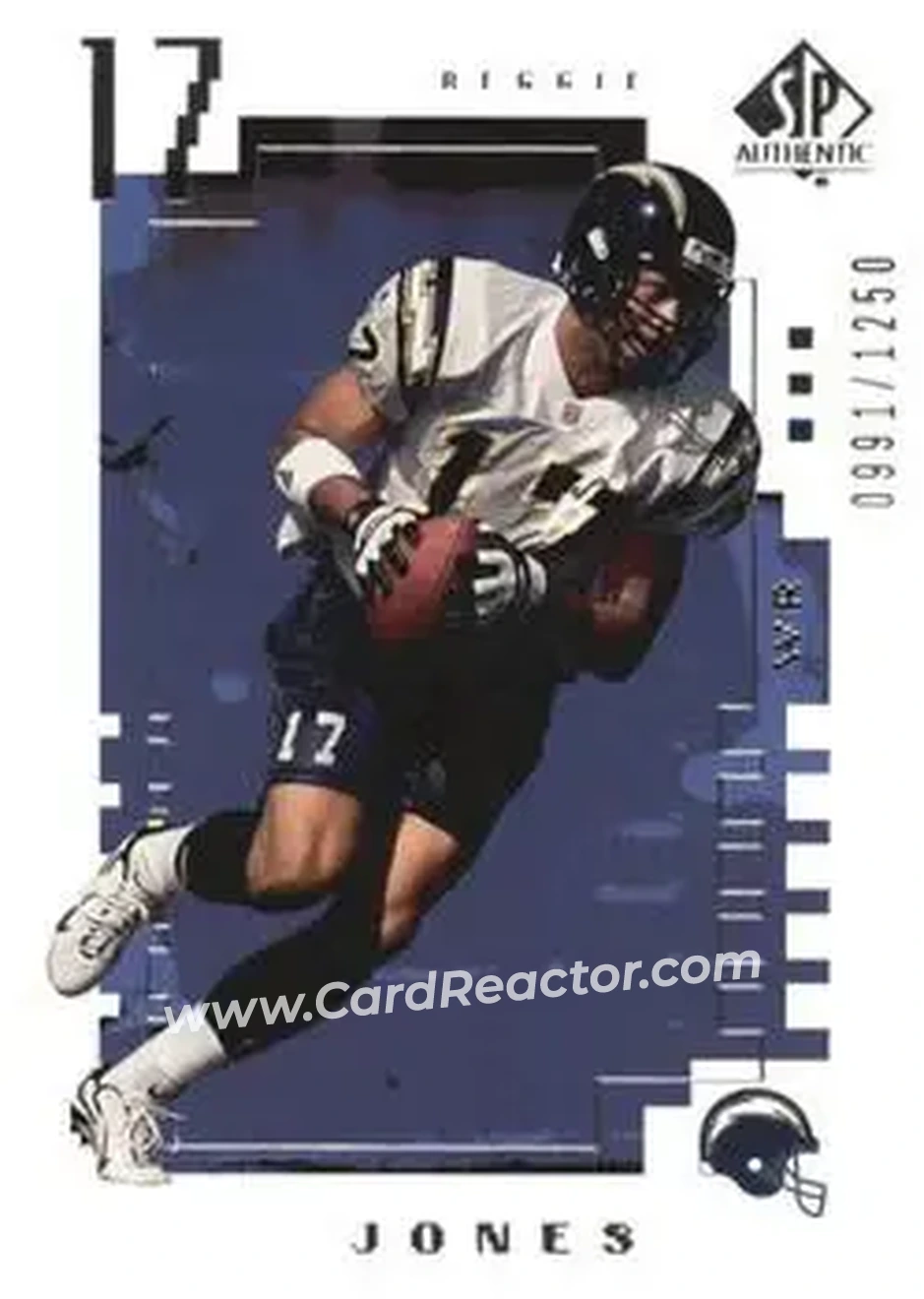 2000 SP Authentic #166 - Reggie Jones - San Diego Chargers - Front