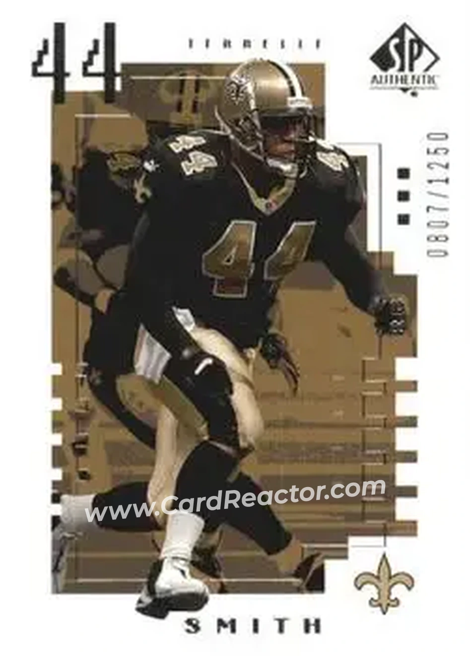 2000 SP Authentic #169 - Terrelle Smith - New Orleans Saints - Front