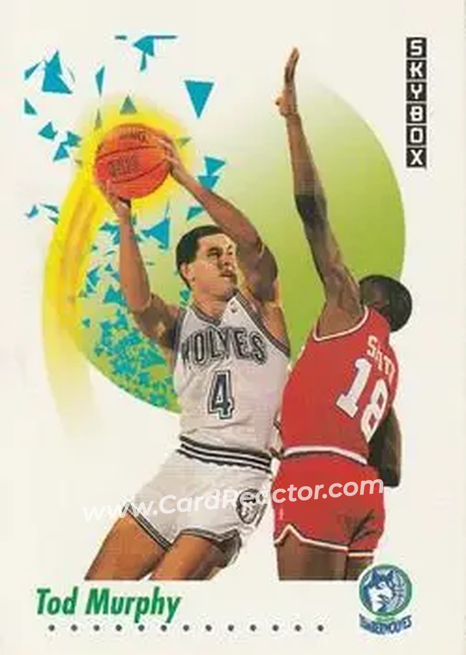 1991-92 SkyBox #172 - Tod Murphy - Minnesota Timberwolves - Front 1991-92 SkyBox #172 - Tod Murphy - Minnesota Timberwolves - Front