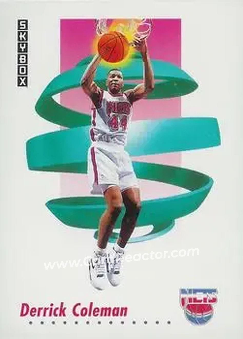 1991-92 SkyBox #180 - Derrick Coleman - New Jersey Nets - Front