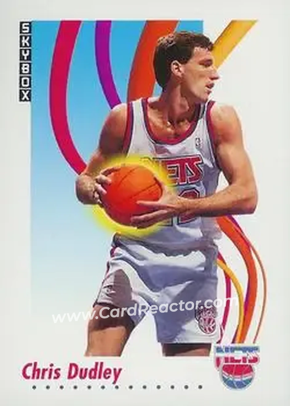 1991-92 SkyBox #181 - Chris Dudley - New Jersey Nets - Front