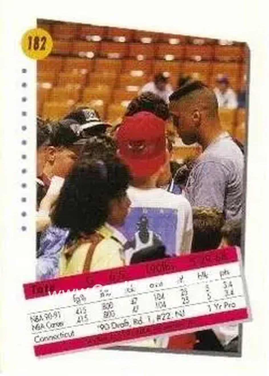 1991-92 SkyBox #182 - Tate George - New Jersey Nets - Back 1991-92 SkyBox #182 - Tate George - New Jersey Nets - Back