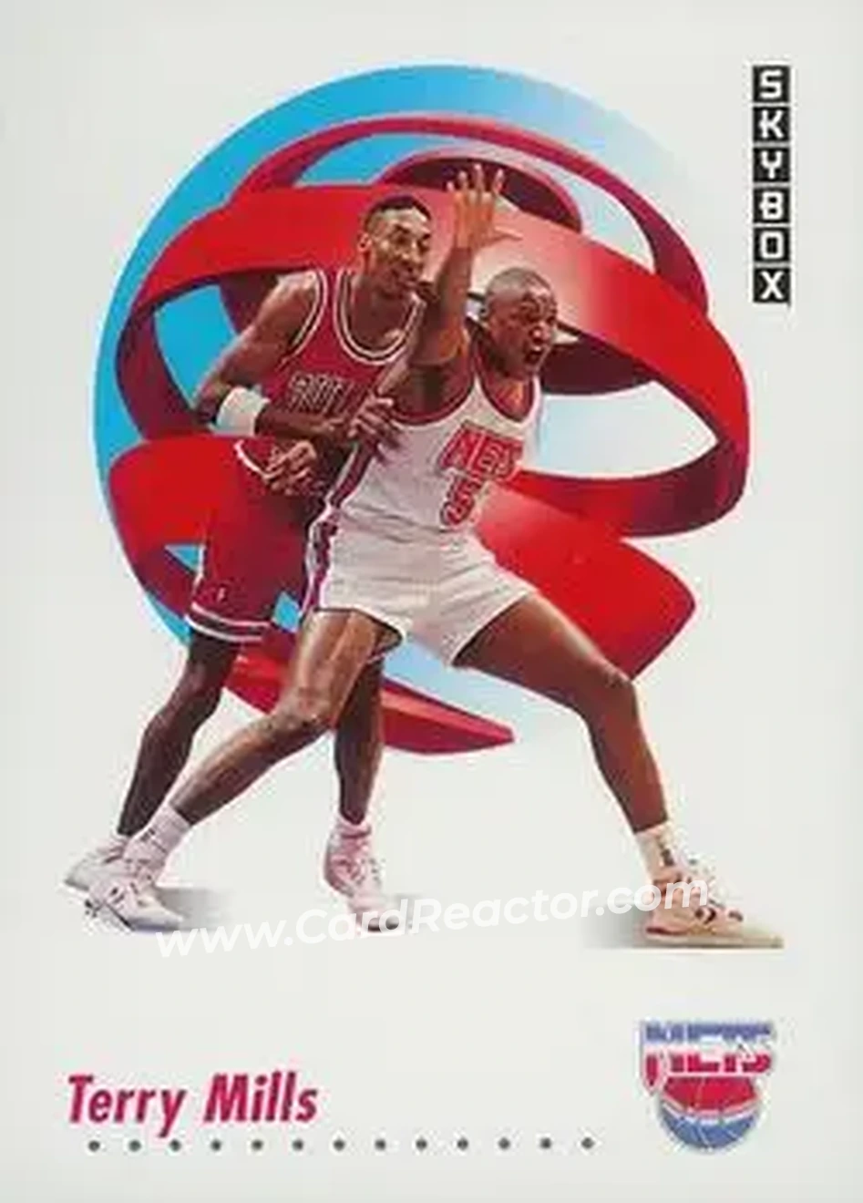 1991-92 SkyBox #184 - Terry Mills - New Jersey Nets - Front 1991-92 SkyBox #184 - Terry Mills - New Jersey Nets - Front