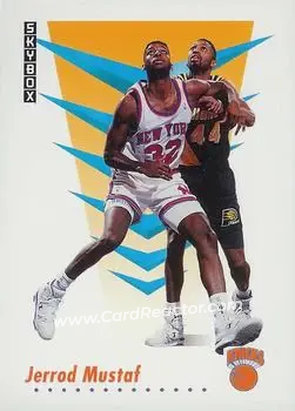 1991-92 SkyBox #191 - Jerrod Mustaf - New York Knicks - Front