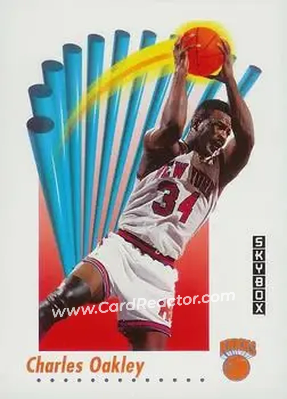 1991-92 SkyBox #192 - Charles Oakley - New York Knicks - Front