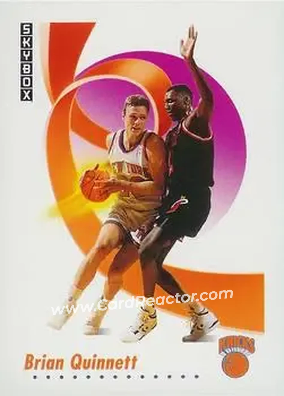 1991-92 SkyBox #193 - Brian Quinnett - New York Knicks - Front 1991-92 SkyBox #193 - Brian Quinnett - New York Knicks - Front